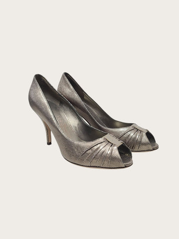 SALVATORE FERRAGAMO Offene Zehen-Pumps mit Absatz 152241702