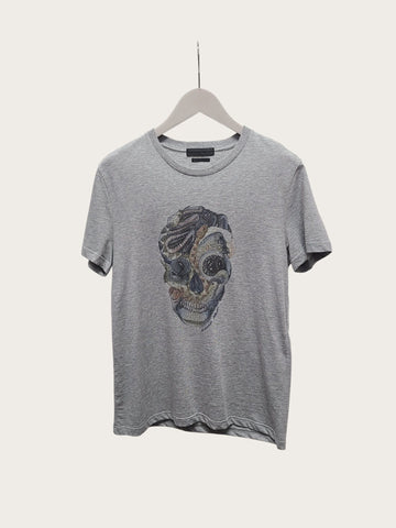 ALEXANDER MCQUEEN Graues Tier-Skelett T-Shirt 152242060