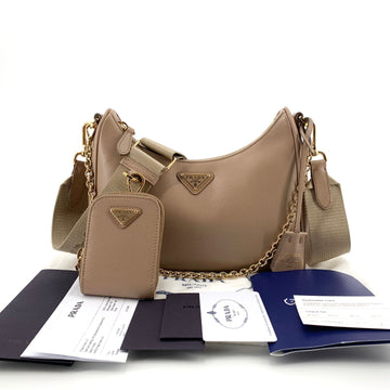 Prada Saffiano Multi Hobo Bag Crossbody 1bh204 152242083