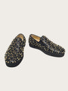 Christian Louboutin Black Multi-Stud Rollerboat Slip-On 152242209 [P]