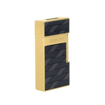 S.T. Dupont Bi-Color Monogram Black Gold Lighter 152193765 [P]