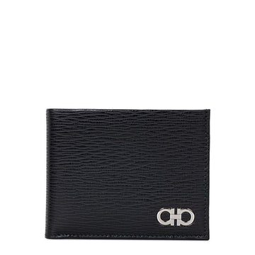 SALVATORE FERRAGAMO 25FW Schwarz Zweiton Doppel Gancini Revival Geldbörse 66 A064 0685978 151205552