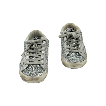 GOLDEN GOOSE Superstar Silber Glitzer Sneakers 35 152312711