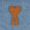 AMI Heart Logo Cotton Knit Oversized Shirt 152314362 [P]