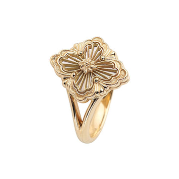 BUCCELLATI Mutterperle Goldring Tüll Operation Ring Klein 50 (Echtheitszertifikat) 36649-1 152322252