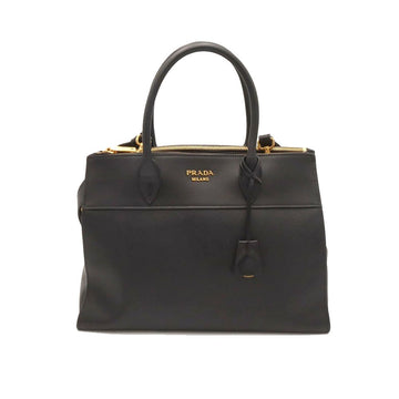 PRADA Schwarze Goldlogo Paradigma Große Umhängetasche 2WAY (Modell 2019) / 1BA130 152323453