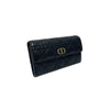 DIOR Schwarze Cannage Caro Geldbörse H00239 152323566 [P]