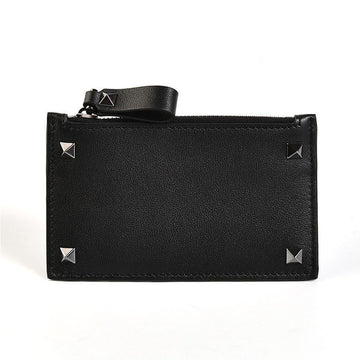 VALENTINO ロックスタッド カード財布 ブラック 1Y2P0540 VH3 0NO 147835001