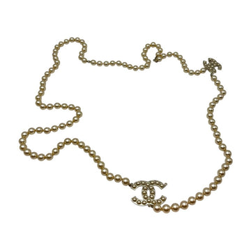 CHANEL ゴールドメタル ロングパール ネックレス 120cm 152324579
