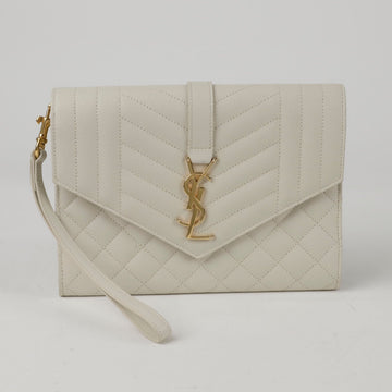 Saint Laurent Mix Matelassé Envelope Pouch 651030 154037386