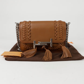 Tods Double T Tassel Mini Tote Shoulder Bag 152161095