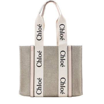 Chloe Wood Medium Tote Bag 152325024