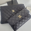 CHANEL ラムスキン ダブルフラップ クラッチバッグ AP1189 154936367 [P]