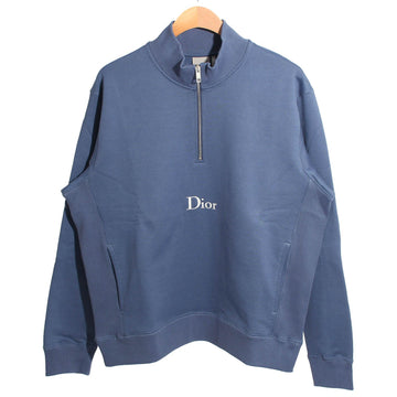 DIOR 26SS gesticktes Logo Half-Zip Blau 683J605A3035 C570 152351320