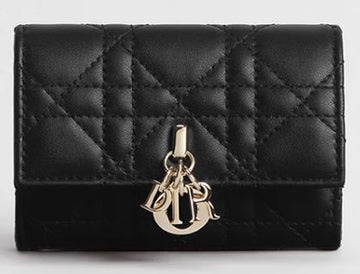 DIOR グリシーヌ 財布 ブラック キャンバス S0966ONMJ_M900 131350813