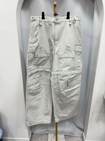 BALENCIAGA リップストップ ディストロイド カーゴパンツ 152380117