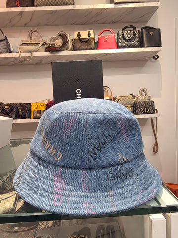 CHANEL Denim Bucket Hat M 152428430