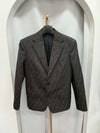 Fendi Monogram Jacquard Blazer Jacket Size 50 152428682 [P]
