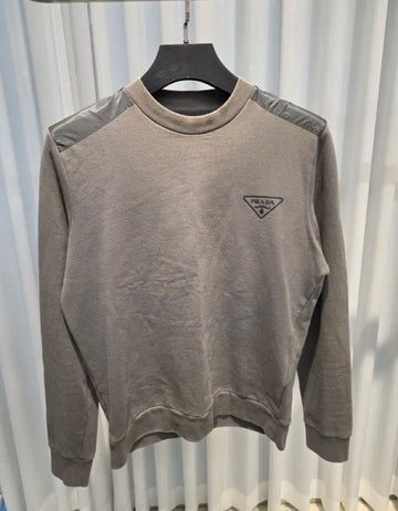 Prada (M) Triangle Logo Nylon Sweatshirt 152432690