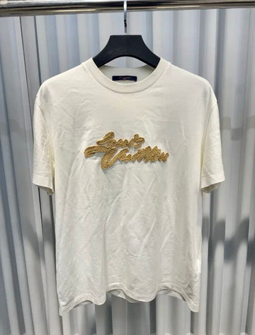 LOUIS VUITTON L刺繍シグネチャーTシャツミルキーホワイト 152433100