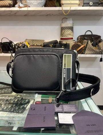 Prada Technical Nylon Black Crossbody Bag 152448402