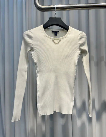 Louis Vuitton Ribbed Chain Knit White 152448962
