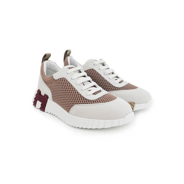 Hermes Bouncing Sneakers 37 Argyle/White 23HA0979 58116698