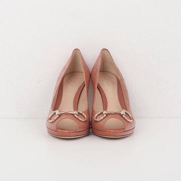 GUCCI シマライン ホースビット オープントゥ シューズ 257886 152474253