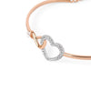 SWAROVSKI ハイパーボラ ハート インフィニティ バングル ミディアム ブレスレット 5518869 144731841 [P]
