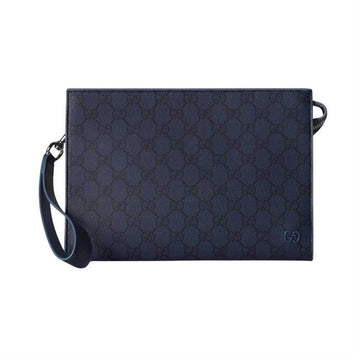 Gucci Dusty Blue Trimming Small Pouch 768255 FAFBE 8448 152528341