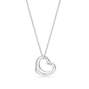 Tiffany & Co Open Heart Pendant in Sterling Silver 27mm 152528383 [P]