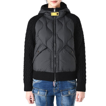 PARAJUMPERS ミックスパディングフードジャケット ブラック 541 147403499