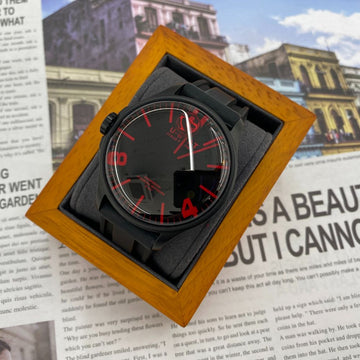 U-Boat Darkmoon Red Glass PVD Oil Watch 152535923