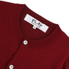 COMME DES GARCONS Roter Herz x Strass Cardigan 152537855 [P]
