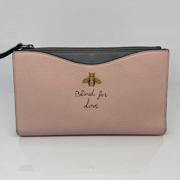Gucci Bee Long Wallet Pink 152543886 [P]