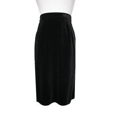 Other Brand Black Velvet Midi Skirt 77 152544774