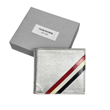 THOM BROWNE ダイアゴナルペブルグレイン二つ折り財布 152561244