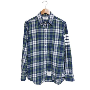 Thom Browne 4-Bar Flannel Check Shirt 2248 152561296
