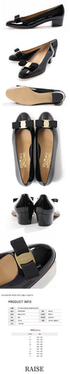 SALVATORE FERRAGAMO Vara Lack-Pumps Schwarz 0574572 48938253 [P]
