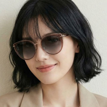 TOM FORD Sonnenbrille TF1141K 45B Cat-Eye Transparent Acetat Asiatische Passform 145813290