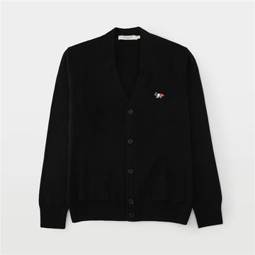 MAISON KITSUNE Tricolor Fox Patch Unisex Cardigan FU00501KT1036 P199 150467255