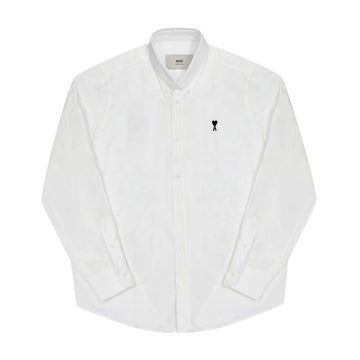 AMI Small Heart Logo Oxford Shirt 148219494
