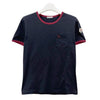 Moncler Embroidered Logo Cotton T-Shirt Blue 152602396 [P]