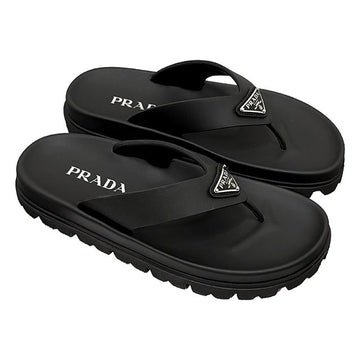 PRADA 女性用三角ロゴラバーサンダル 152602410