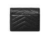 SAINT LAURENT Cassandra Monogram Matelassé Gold Compact 3-Fach Geldbörse 403943 BOW01 1000 145965968 [P]