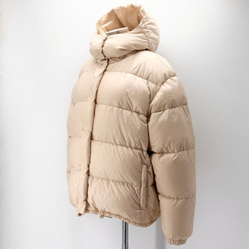 MIU MIU Weiße Logo Kapuzen Short Padded Jacke 152607812