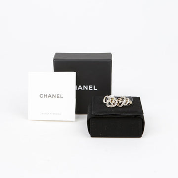 CHANEL CCロゴダブルハートイヤリング 152233195