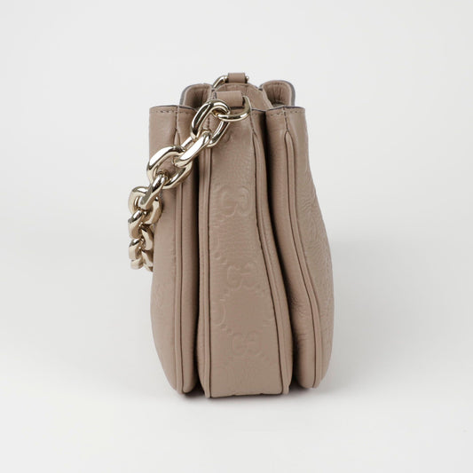 GUCCI 815263 GGエンブレムスモールチェーントートショルダーバッグ 152162660