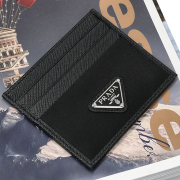 PRADA Kartenetui aus Nylon mit Dreieckslogo 152612749