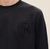 Hermes Patch Crewneck Sweatshirt Black H657770 152613808 [P]